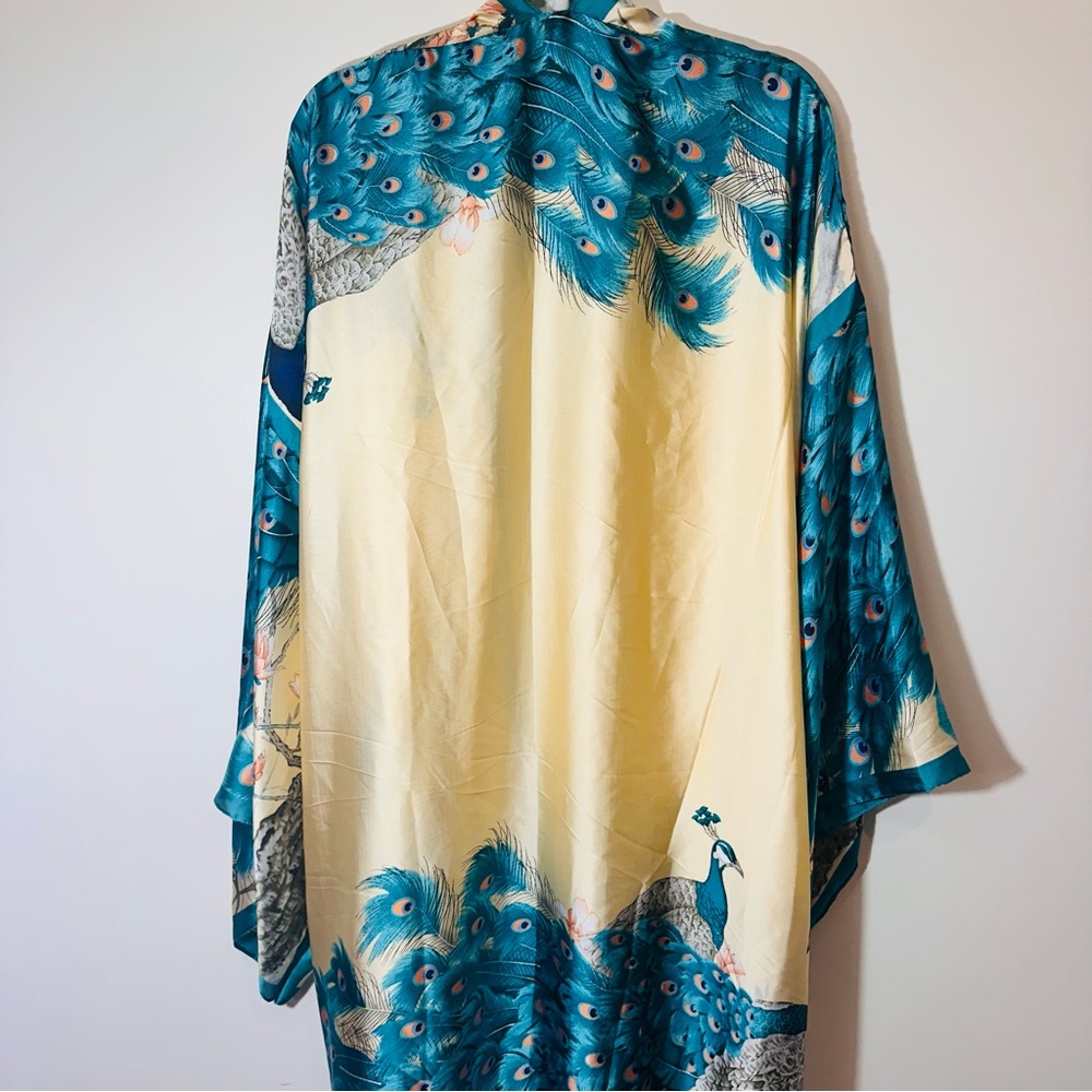 Peacock Kimono Duster - Picture 4 of 5